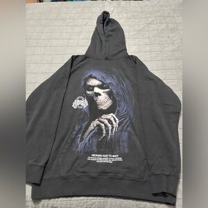 Darc Sport Black Heaven Has to Wait Hoodie NWOT